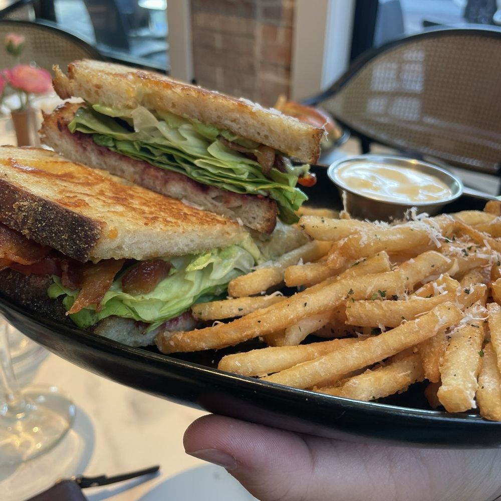 Truffle fries and loaded sandwich Truffle fries and loaded sandwich