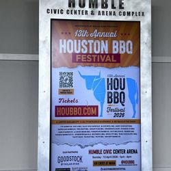 Humble Civic Center - Digital Advertising of upcoming and local events.