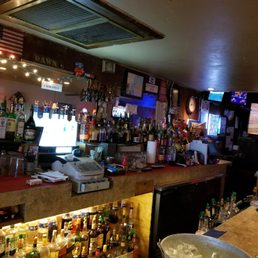 the bar area