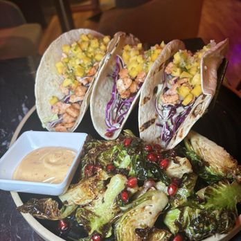 The Vault Restaurant & Lounge - Salmon tacos and brussel sprouts - Bars Near Me - Newark, New Jersey