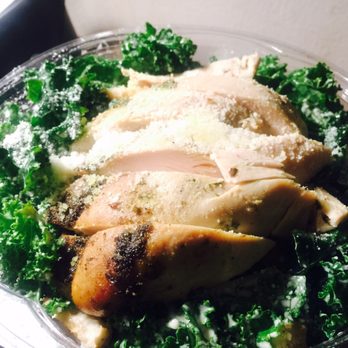 Roast & Co - Kale salad with chicken - one of my favorites here - Juice Bars & Smoothies Near Me - Forest Hills, New York