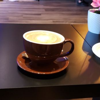 Filomena's Bean Coffee - Hot Carmel latte - Coffee & Tea Near Me - Davie, Florida