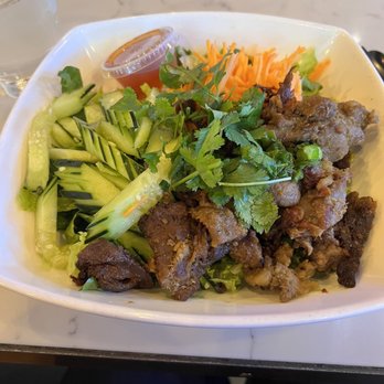 Bambuza Vietnam Kitchen and Bar - Grilled pork, sub veg for noodles... yum!!! - Vietnamese Near Me - Seattle, Washington Bambuza Vietnam Kitchen and Bar - Grilled pork, sub veg for noodles... yum!!! - Vietnamese Near Me - Seattle, Washington