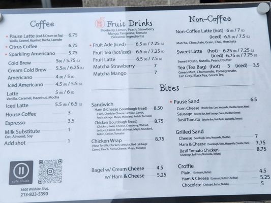 Menu photo 3 Cafe Pause LA Los Angeles, CA Menu photo 3 Cafe Pause LA Los Angeles, CA