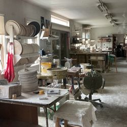 Sheepscot River Pottery - Peak inside the study