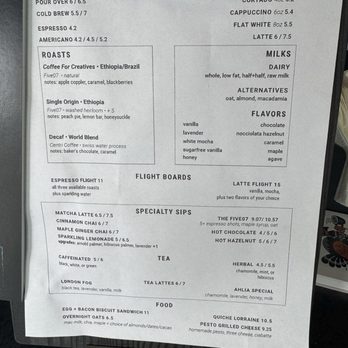Five07 Coffee Bar - Drink and food menu - Coffee & Tea Near Me - Thousand Oaks, California Five07 Coffee Bar - Drink and food menu - Coffee & Tea Near Me - Thousand Oaks, California