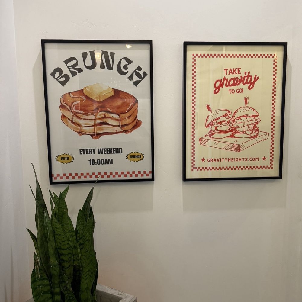 Gravity Heights - Mission Valley - inside cute posters - Breakfast & Brunch Near Me - San Diego, California