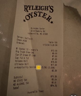 Ryleigh's Oyster by null