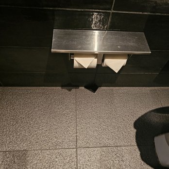 Doc B's Restaurant + Bar - Clean restroom with hotel triangles on the t.p. - Bars Near Me - Indianapolis, Indiana
