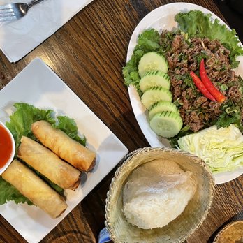 Charming Elephant - Egg Rolls Laap Sein and Sticky Rice - Laotian Near Me - Baltimore, Maryland Charming Elephant - Egg Rolls Laap Sein and Sticky Rice - Laotian Near Me - Baltimore, Maryland