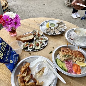 The Marshall Store - BBQ oysters, fresh oysters, crab sandwich, jalapeño bri with crostini - Seafood Near Me - Marshall, California The Marshall Store - BBQ oysters, fresh oysters, crab sandwich, jalapeño bri with crostini - Seafood Near Me - Marshall, California