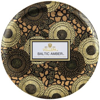 Adorned Abode - Baltic Amber 3 Wick Tin Candle in stock in the shop! - Home Decor Near Me - Tacoma, Washington