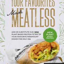 Paramount Fine Foods - Paramount plant based protein meatless shawarma