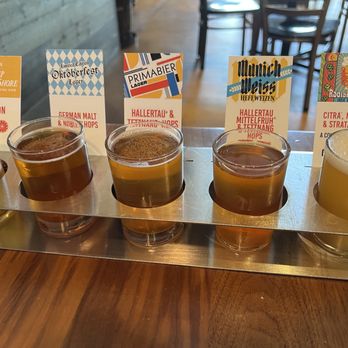 Toppling Goliath Brewing - beer flight - Breweries Near Me - Decorah, Iowa Toppling Goliath Brewing - beer flight - Breweries Near Me - Decorah, Iowa