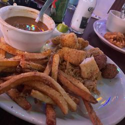 All you can eat catfish $13.99!!! Fridays special