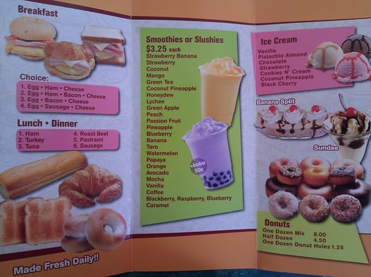 Menu photo 4 K & K Donuts Los Angeles, CA