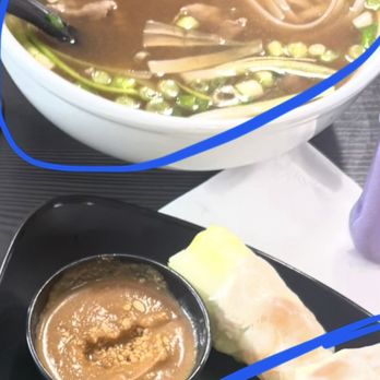 Pho Nha - No meat in the rare pho bowl, took this pic right when it got dropped off. As you can see the spring rolls weren't even touched yet - Vietnamese Near Me - Hollister, California