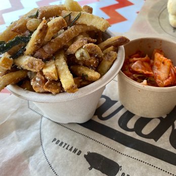 Lardo - Lardo Fries ($6) & A Side of Kimchi ($4) - Sandwiches Near Me - Portland, Oregon Lardo - Lardo Fries ($6) & A Side of Kimchi ($4) - Sandwiches Near Me - Portland, Oregon