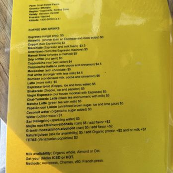 On The Fly By Troupial - Coffee menu - Coffee & Tea Near Me - Savannah, Georgia