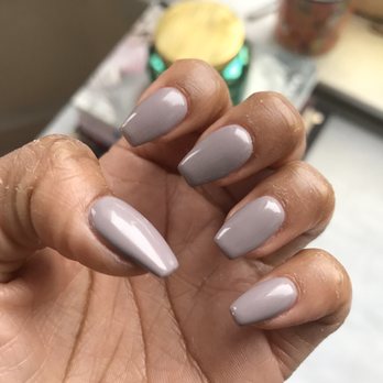Nu Image Nails Spa - Full set acrylic w "melting violet" gel polish ($45) - Hair Removal Near Me - Chicago, Illinois Nu Image Nails Spa - Full set acrylic w "melting violet" gel polish ($45) - Hair Removal Near Me - Chicago, Illinois