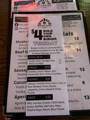 Menu photo 5 Brickyard Pub & Patio Cudahy, WI
