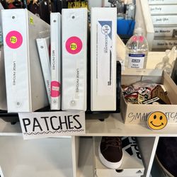 ASSORTED PATCHES FOR INDIVIDUAL SALE OR ADD TO CUSTOMIZE CLOTHING ITEMS FOR ADDITIONAL FEE