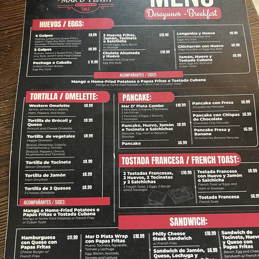 Mar D Plata - Menu - Bars Near Me - West Palm Beach, Florida Mar D Plata - Menu - Bars Near Me - West Palm Beach, Florida
