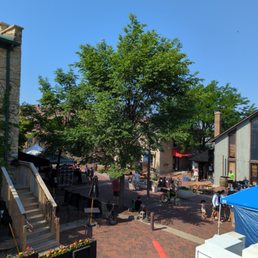 a view of a farmers market a view of a farmers market