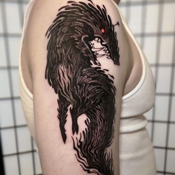 Breakwater Tattoo - The demon god from Princess Mononoke by Naomi Butterfield (@alienboyfriend) - Tattoo Near Me - Long Beach, California