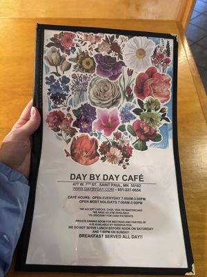 Menu photo 1 Day By Day Cafe Saint Paul, MN