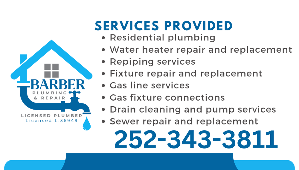 Slide of Barber Plumbing and Repair