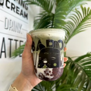 BoBaPoP - Matcha Latte with Red Bean - Coffee & Tea Near Me - San Gabriel, California BoBaPoP - Matcha Latte with Red Bean - Coffee & Tea Near Me - San Gabriel, California