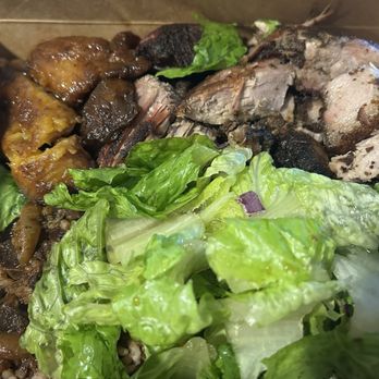 Jamrock Jerk - Jerked Pork Only with plantains & salad - Caribbean Near Me - Forest Hills, New York