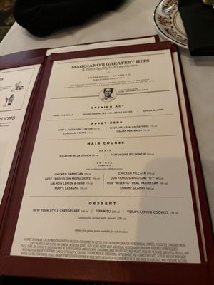 Menu photo 3 Maggiano's Little Italy Boston, MA
