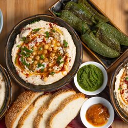 Incredible Mediterranean spreads and salads
