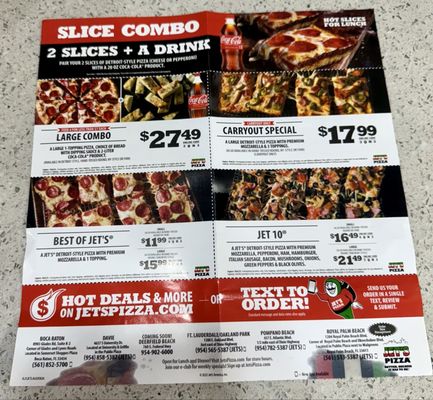 Menu photo 4 Jet's Pizza Oakland Park, FL