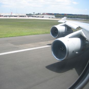Sydney Airport - View from one of this 747's main deck business class windows. - Airports Near Me - Mascot, NSW