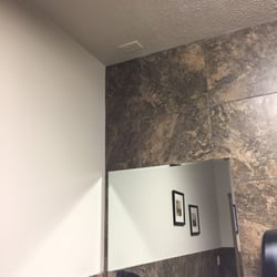 Franklins Bistro - If you need an outlet in the ceiling in the bathroom, they have one