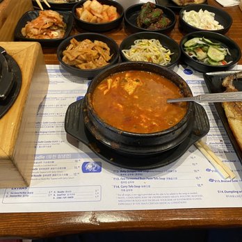 Seoul Tofu House - Grilled Mackerel Combo $14.99. Comes with tofu soup and grilled mackerel. For soup, I got the Oyster tofu soup in extra spicy - Korean Near Me - Duluth, Georgia Seoul Tofu House - Grilled Mackerel Combo $14.99. Comes with tofu soup and grilled mackerel. For soup, I got the Oyster tofu soup in extra spicy - Korean Near Me - Duluth, Georgia