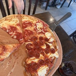 Our 50/50 plain and hot honey pie Our 50/50 plain and hot honey pie