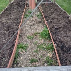Lydias Lawn Care - Garden beds with remaining grass clippings not removed. (1/3)