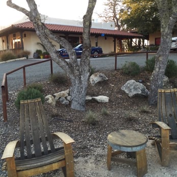 Le Cuvier Winery - Great outdoor seating... Great view! - Wineries Near Me - Paso Robles, California