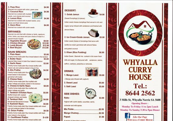 Menu photo 2 Whyalla Curry House Whyalla Norrie, SA