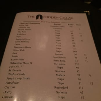 The Hidden Cellar - Selection - Wine Bars Near Me - Cypress, Texas