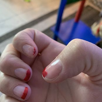 A Harmony Nail Spa - 36 hours later, hand 2 - Nail Salons Near Me - Las Vegas, Nevada
