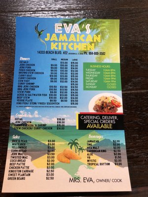 Menu photo 4 Eva's Jamaican Kitchen Jacksonville, FL Menu photo 4 Eva's Jamaican Kitchen Jacksonville, FL
