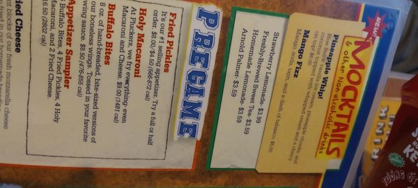 Menu photo 2 Pluckers Wing Bar - CityView Fort Worth, TX