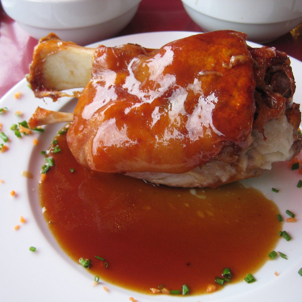 Panorama Restaurant Loreley - another view of pork knuckle - this is bigger than it looks - German Near Me - St. Goar, RP