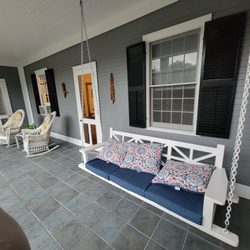 Gray room balcony