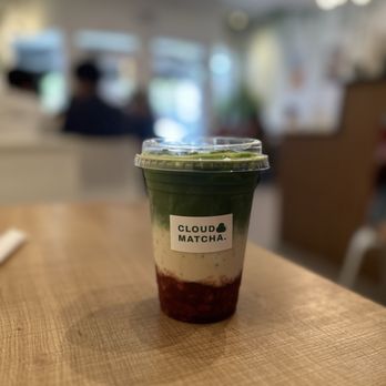 Winter Bear - hydration break, iced strawberry matcha latte with oat milk - Desserts Near Me - Vancouver, British Columbia Winter Bear - hydration break, iced strawberry matcha latte with oat milk - Desserts Near Me - Vancouver, British Columbia